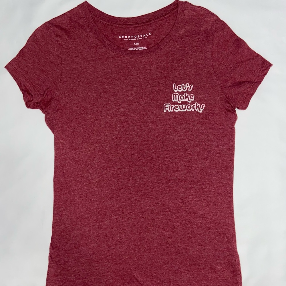 Red graphic t-shirt